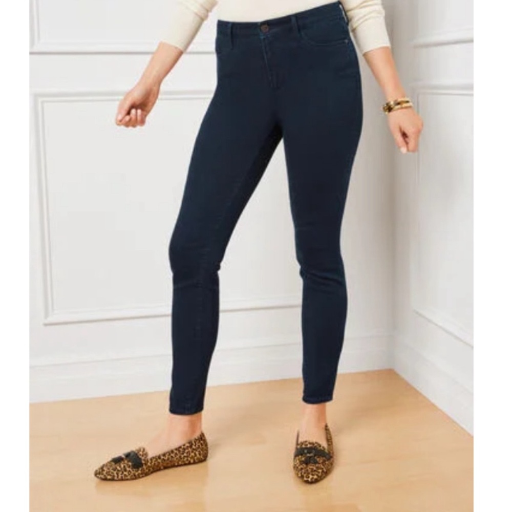 Talbots Curvy Ankle Jeggings - Dark Rinse - Size 12 - NWT